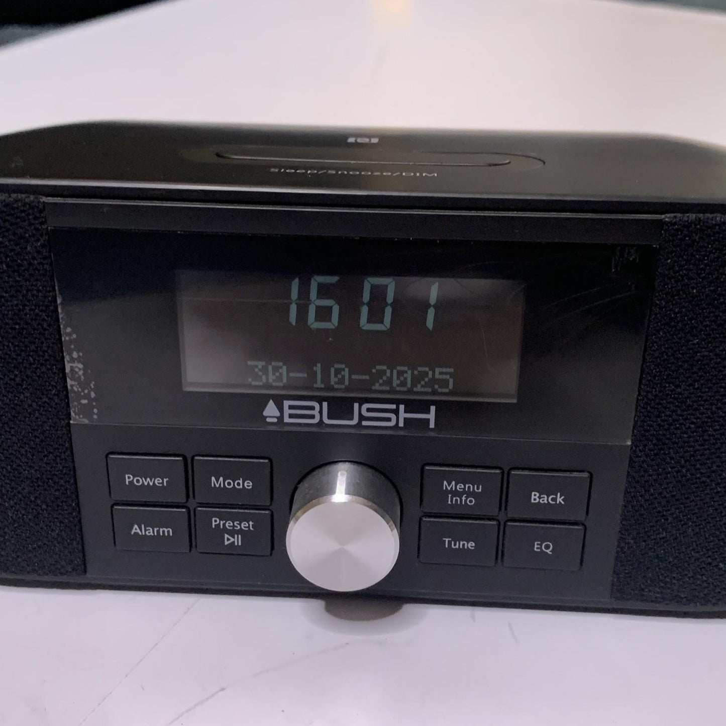 Bush DAB+ FM Dual Alarm Clock Radio AURORA BLK