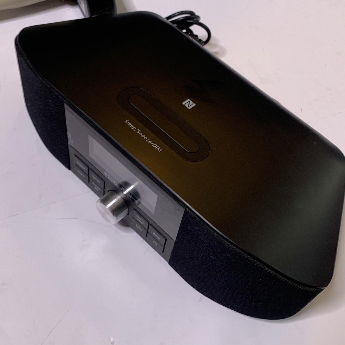 Bush DAB+ FM Dual Alarm Clock Radio AURORA BLK