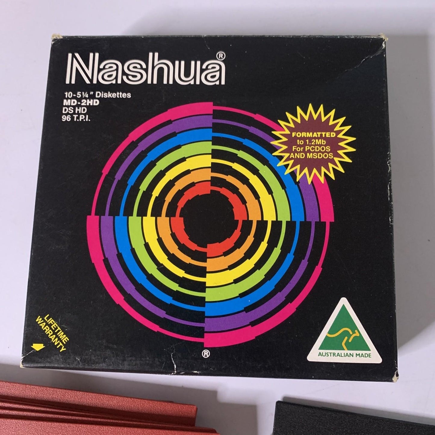 Nashua 12x 5.25" 1.2Mb Floppy Diskettes MD-2HD