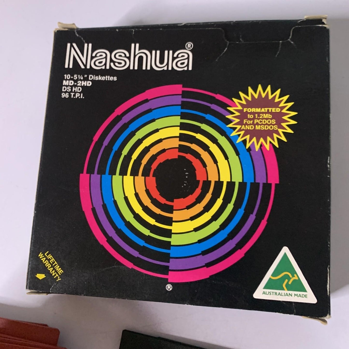 Nashua 12x 5.25" 1.2Mb Floppy Diskettes MD-2HD