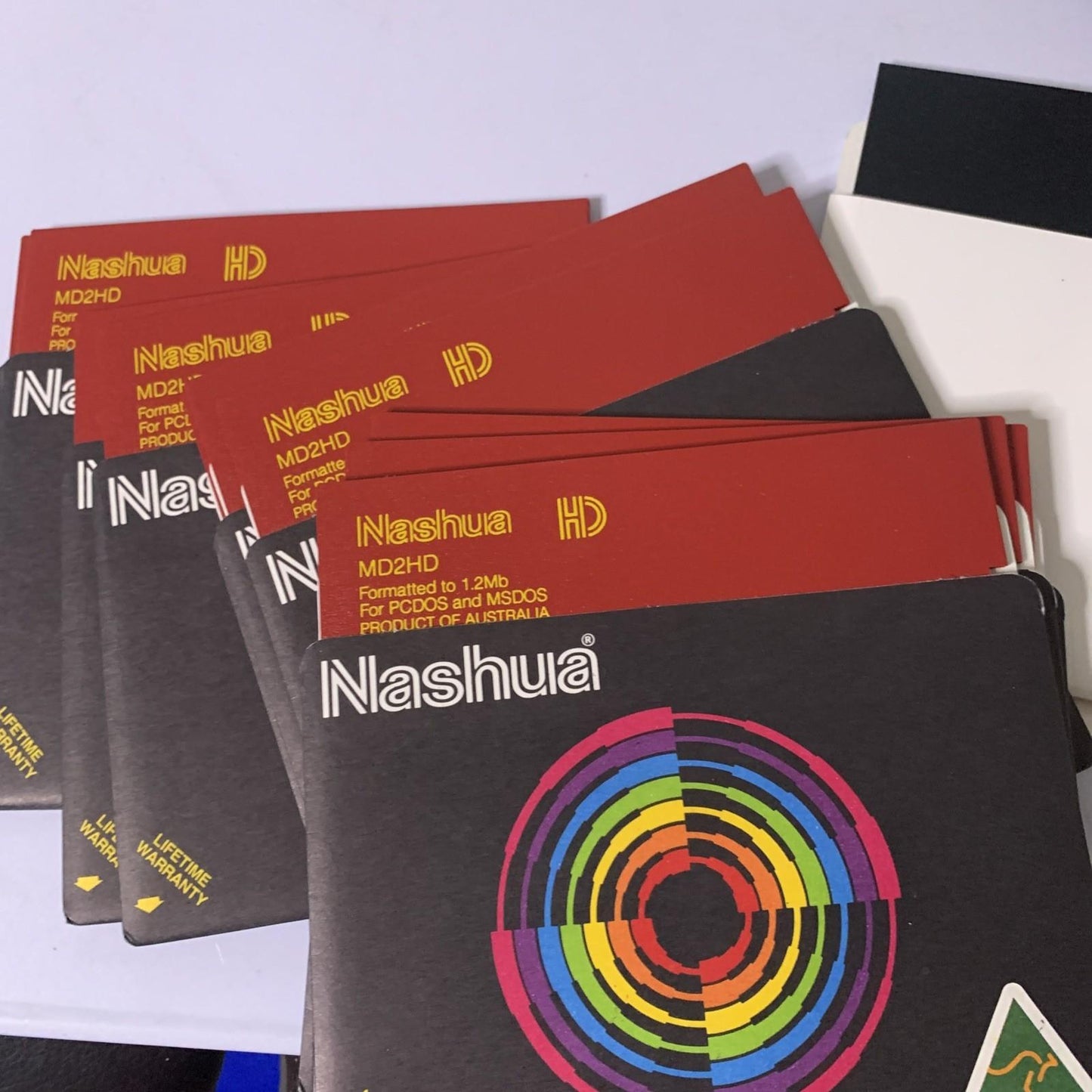 Nashua 12x 5.25" 1.2Mb Floppy Diskettes MD-2HD