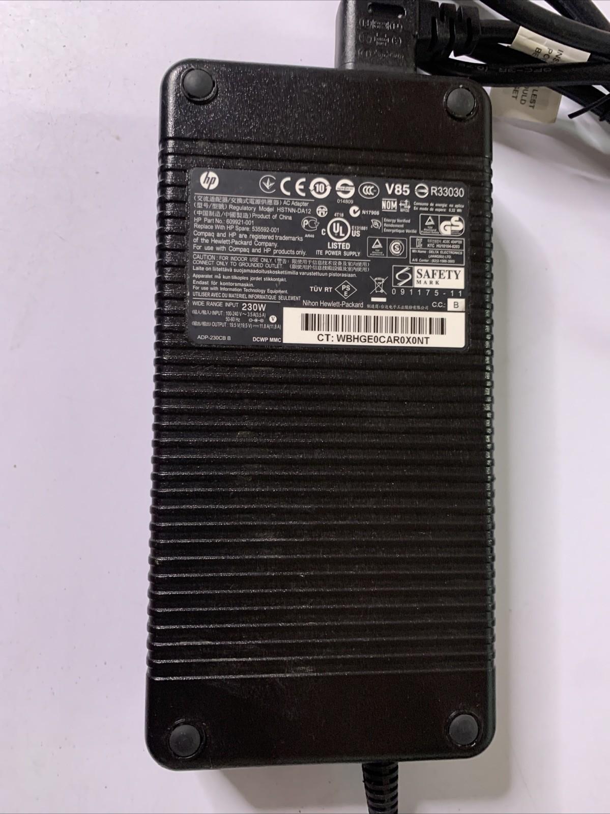 Genuine HP HSTNN-DA12 Power Supply 230W AC Adapter 19.5V 11.8A For Laptop