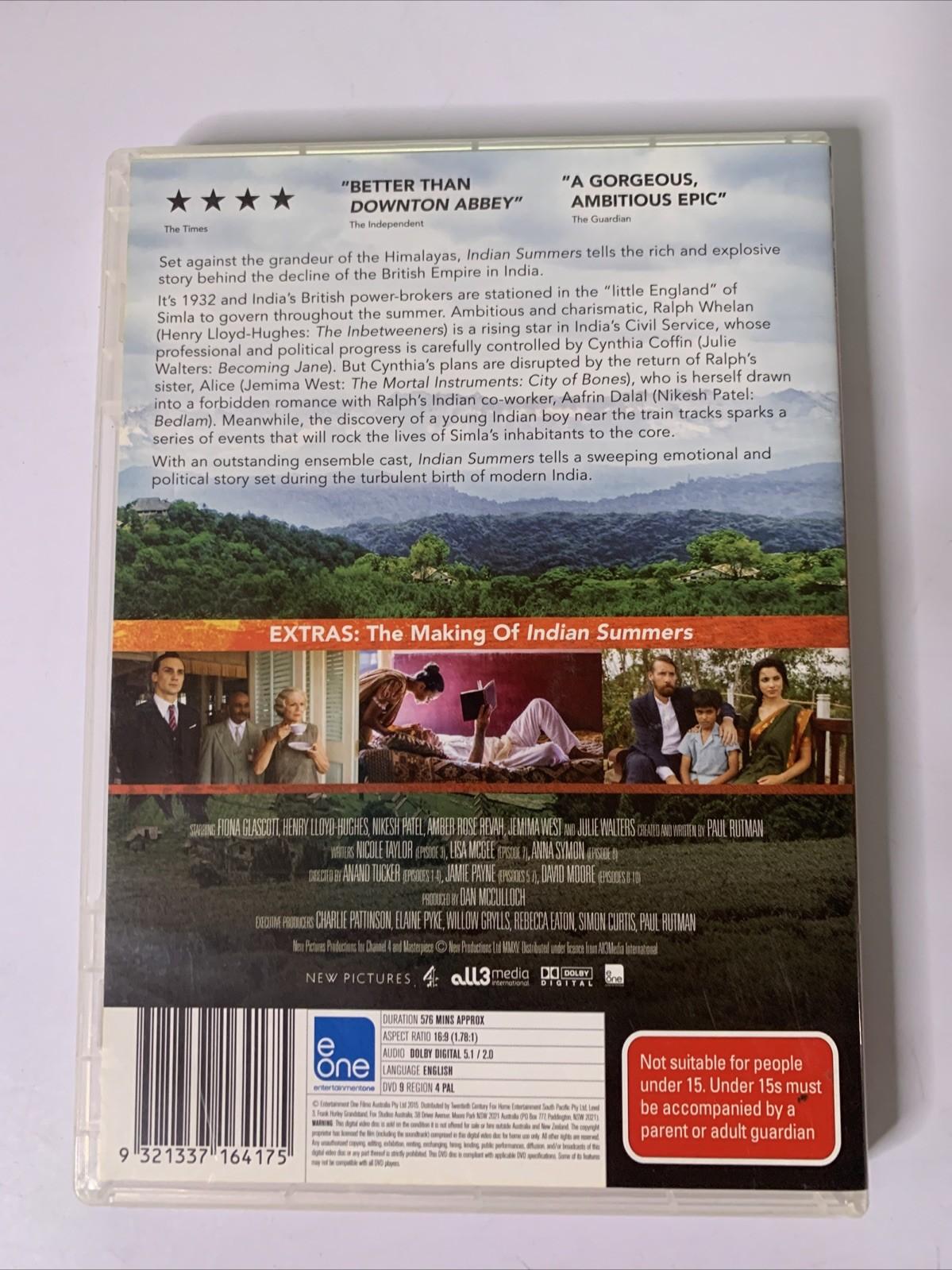 Indian Summers : Season 1 (DVD, 2015, 4-Discs) Region 4