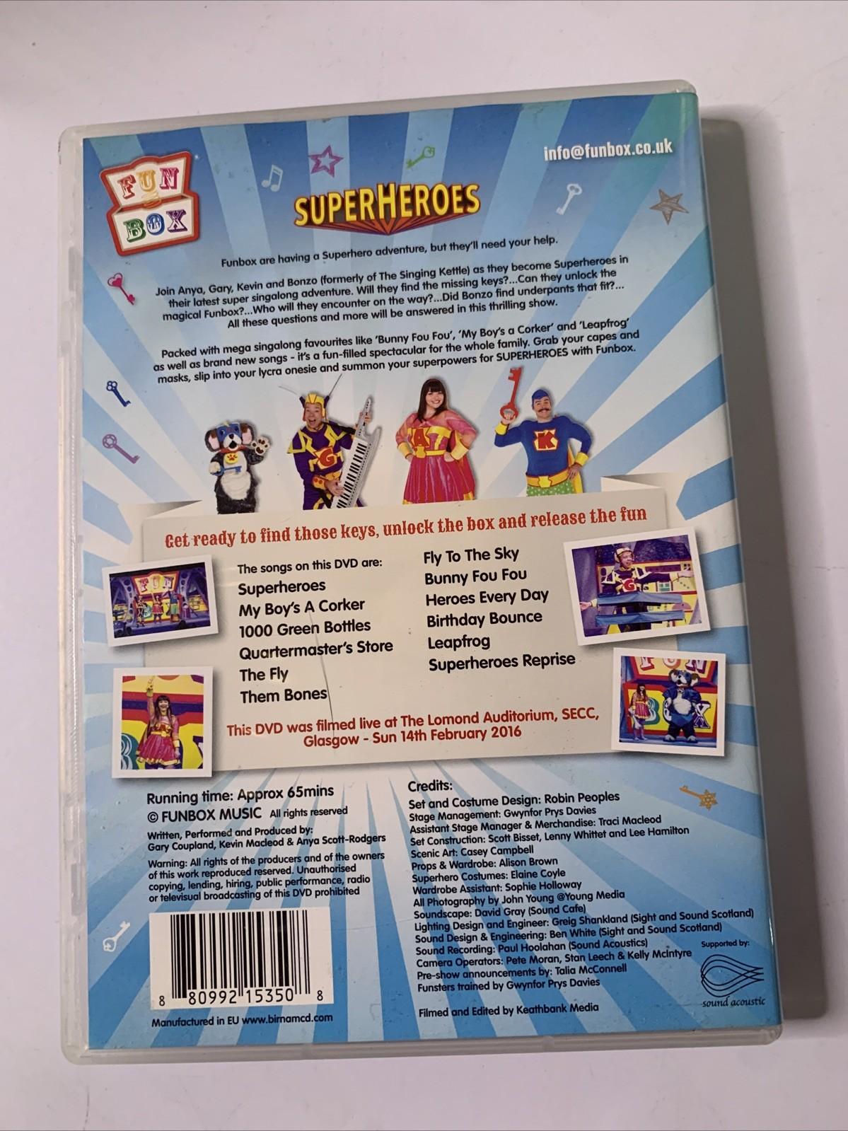 Funbox Superheroes (DVD, 2016) All Regions