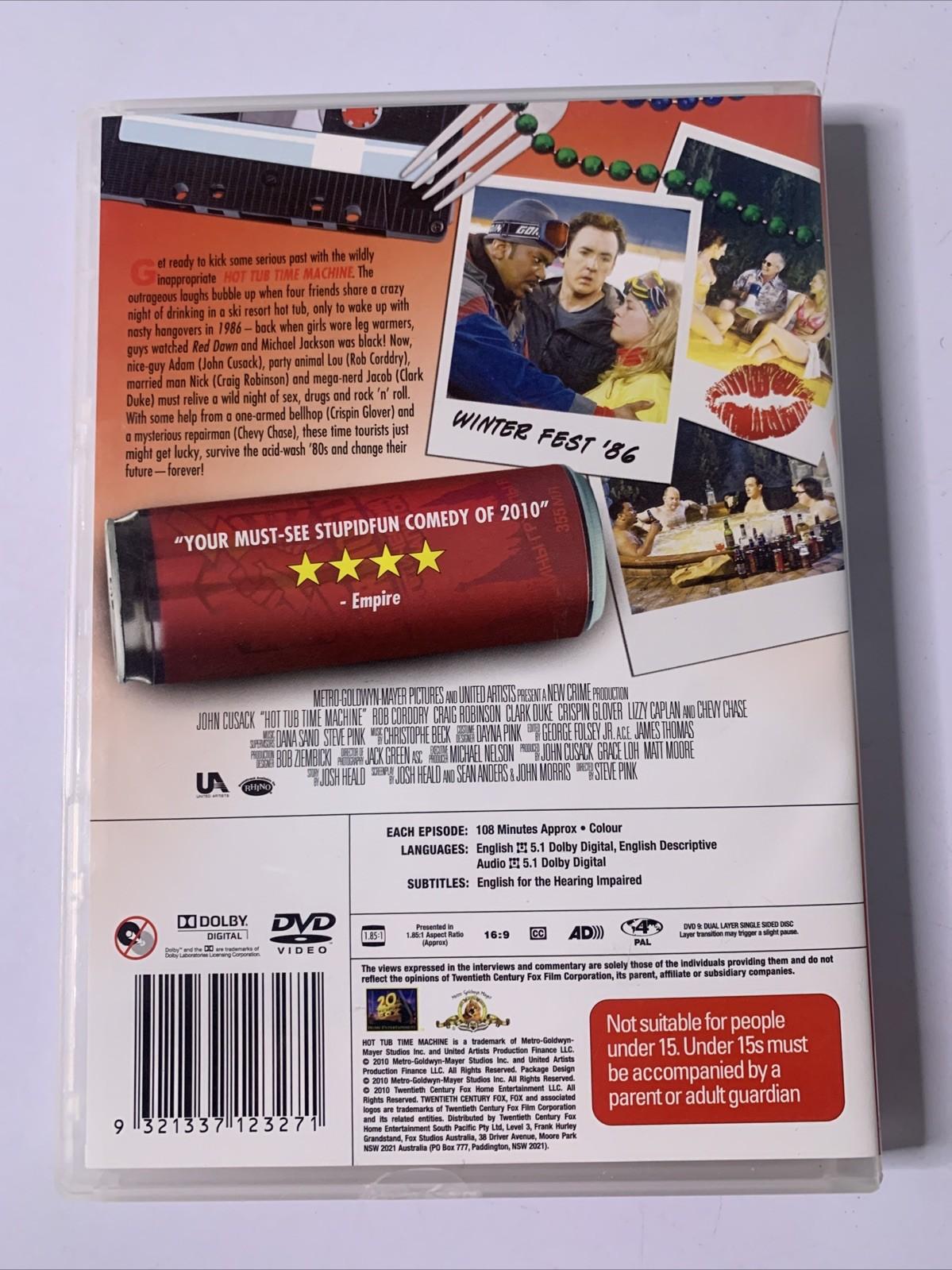 Hot Tub Time Machine (DVD, 2010) John Cusack, Rob Corddry  Region 4