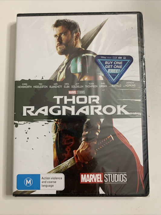 Thor Ragnarok (DVD, 2017) Chris Hemsworth, Idris Elba  Region 4  NEW Sealed