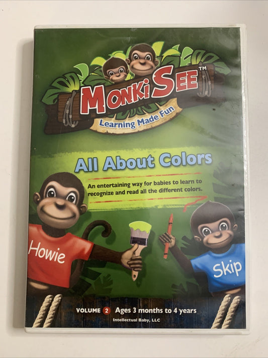 Monkisee: All About Colours (DVD, 2010) Early Learning Education All Regions