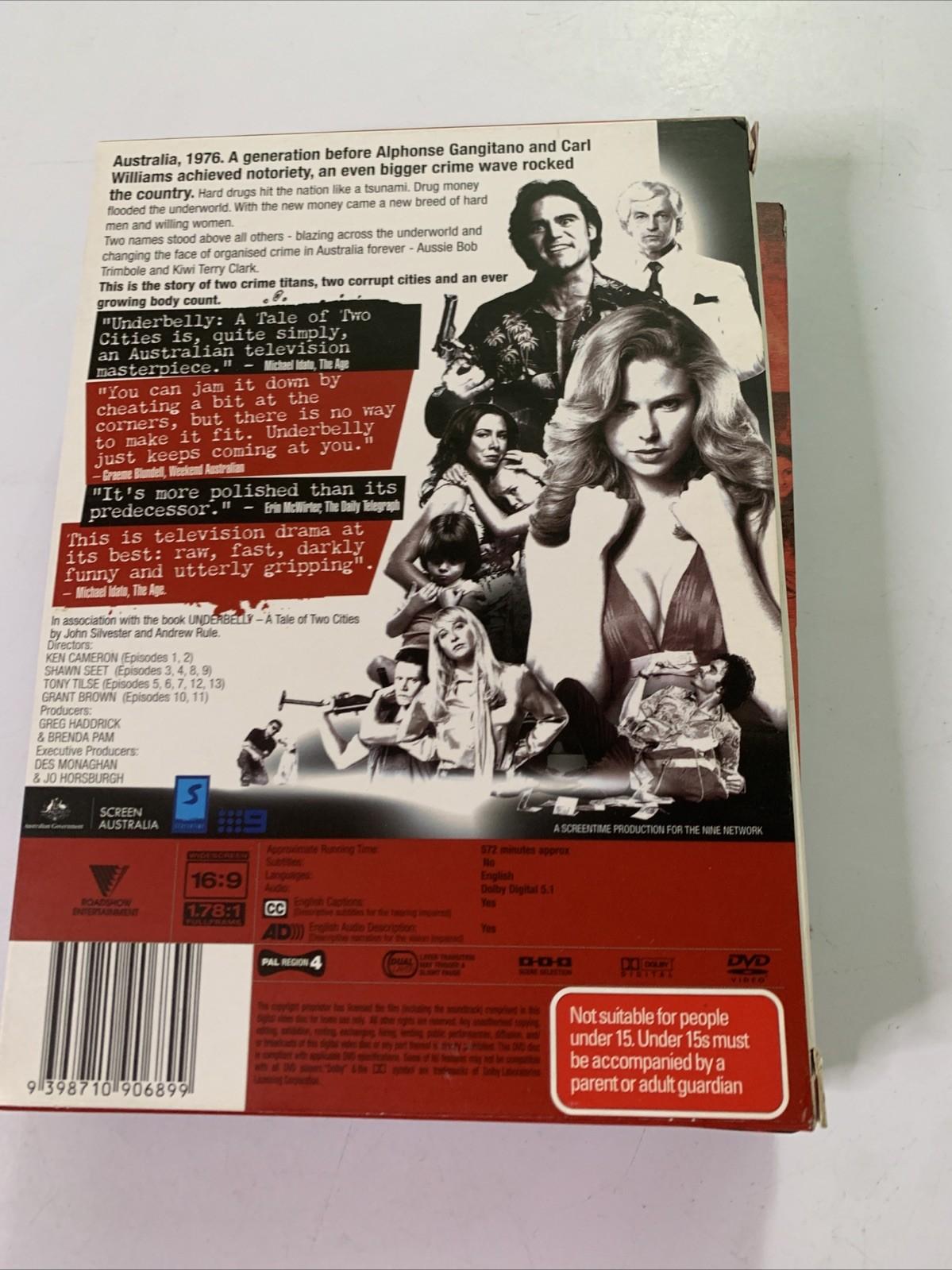 Underbelly: A Tale Of Two Cities Uncut (DVD, 2008, 4-Discs) Region 4