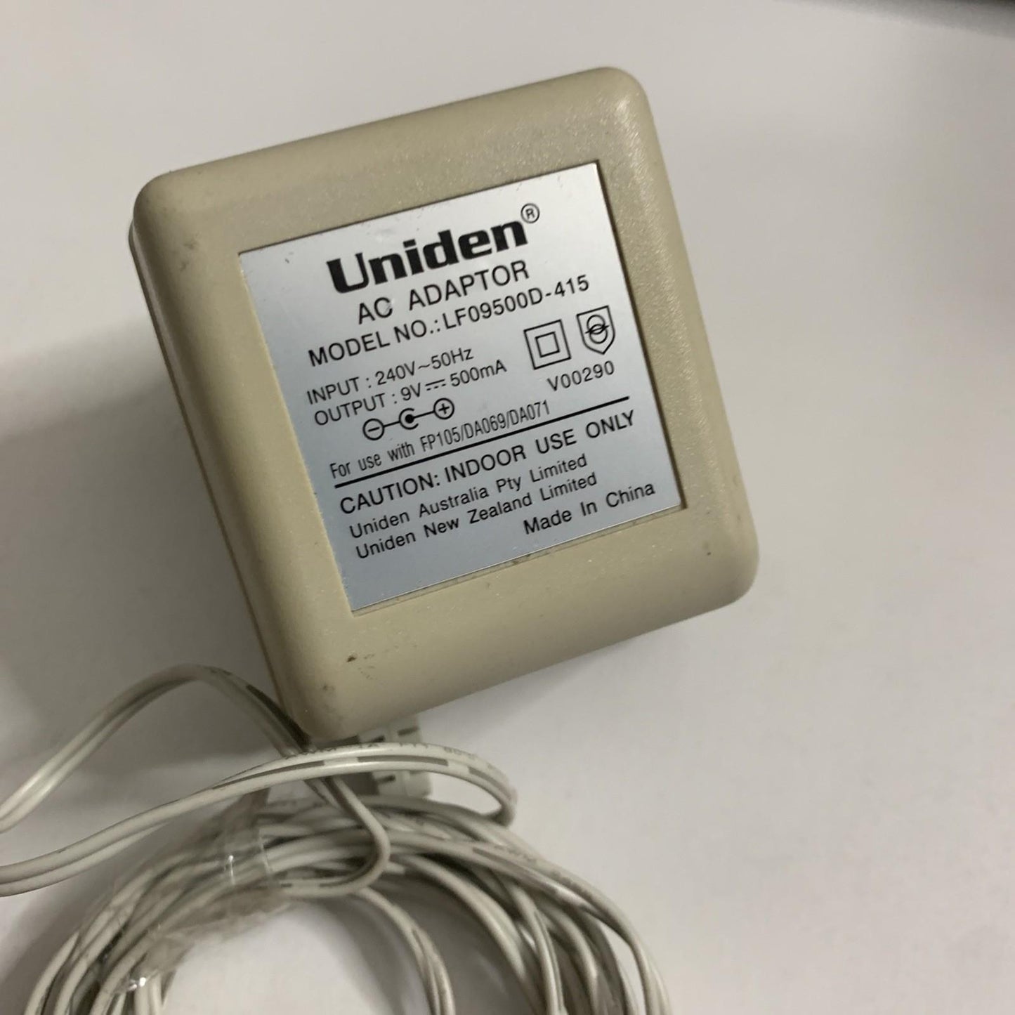 Genuine Uniden AC Adaptor LF09500D-415 Power Supply 9V 500mA