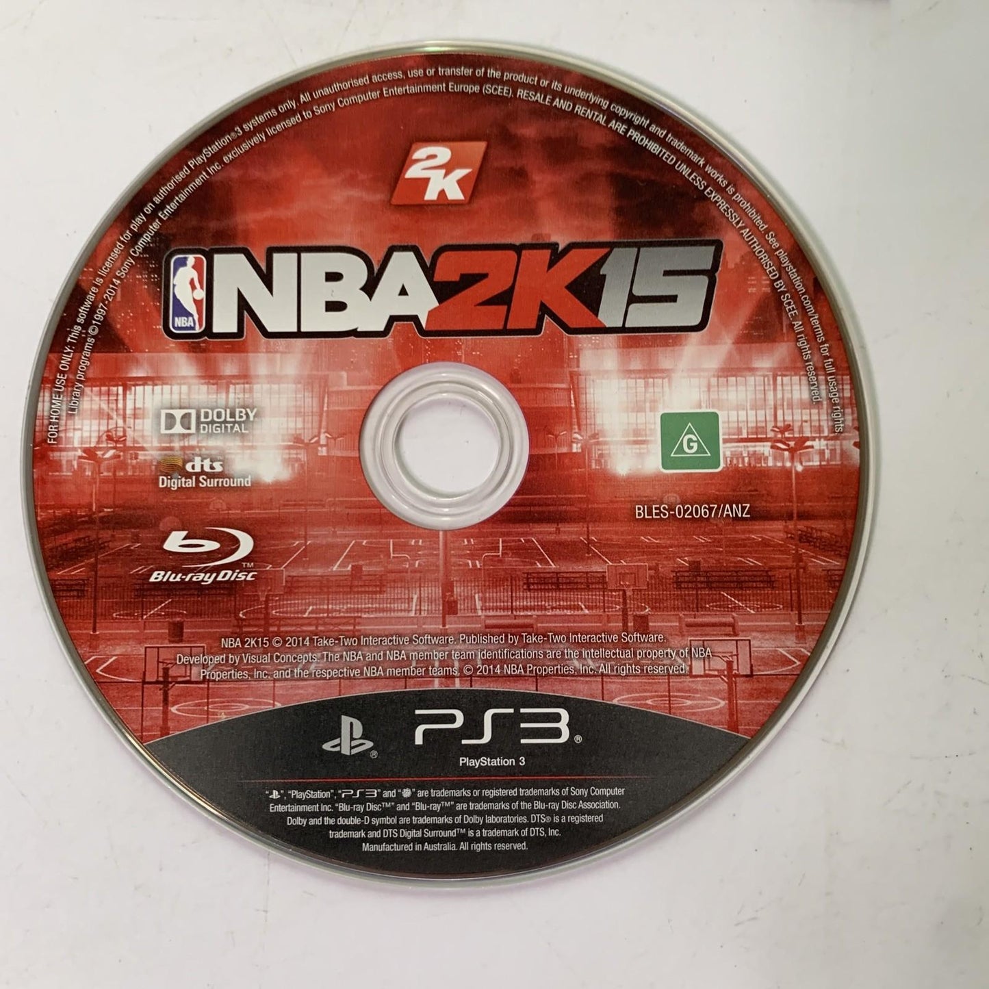 NBA 2K15 Sony PlayStation 3 PS3 Game Complete