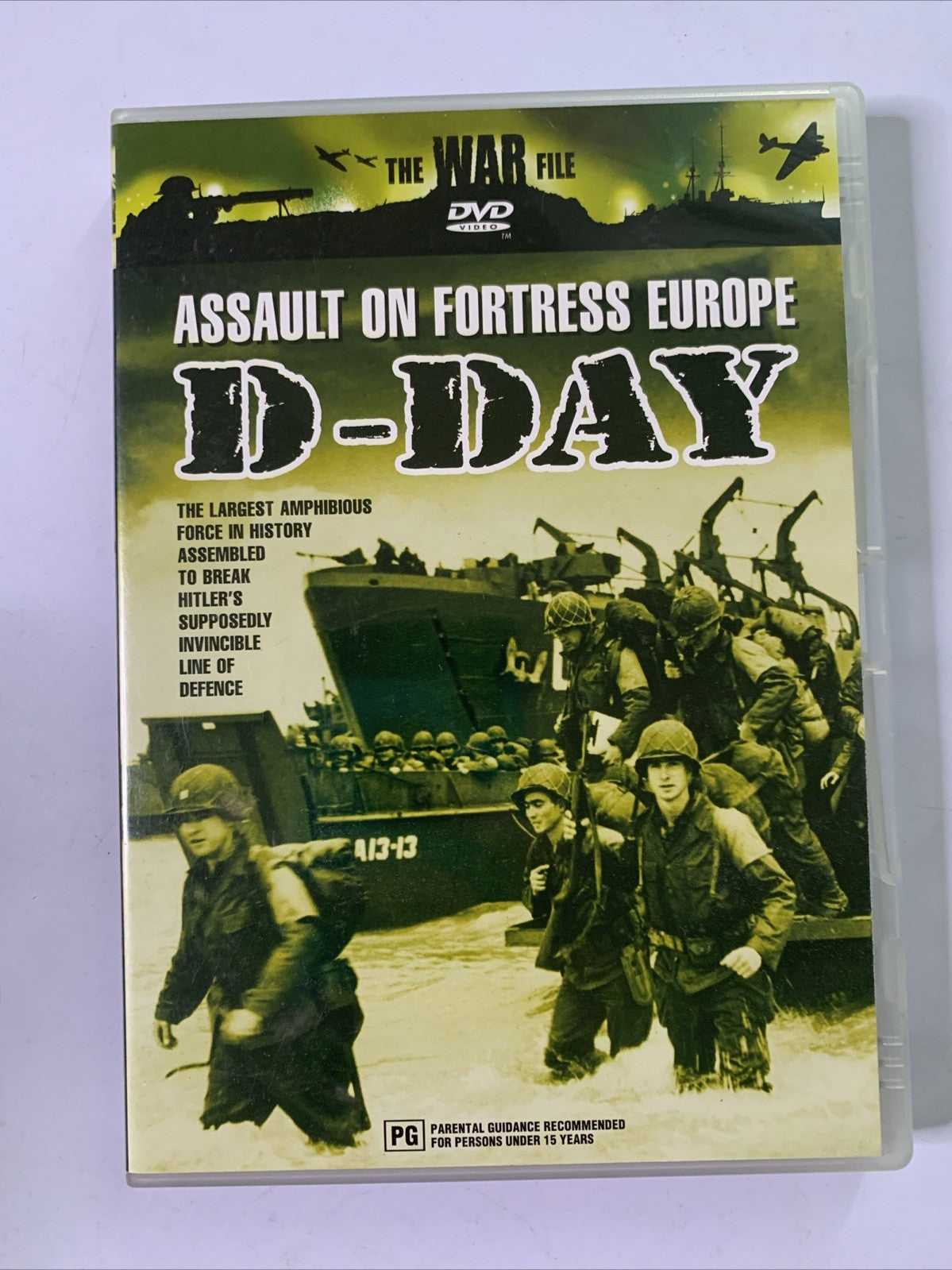 The War File: D-Day Assault On Fortress Europe (DVD, 1990) All Regions