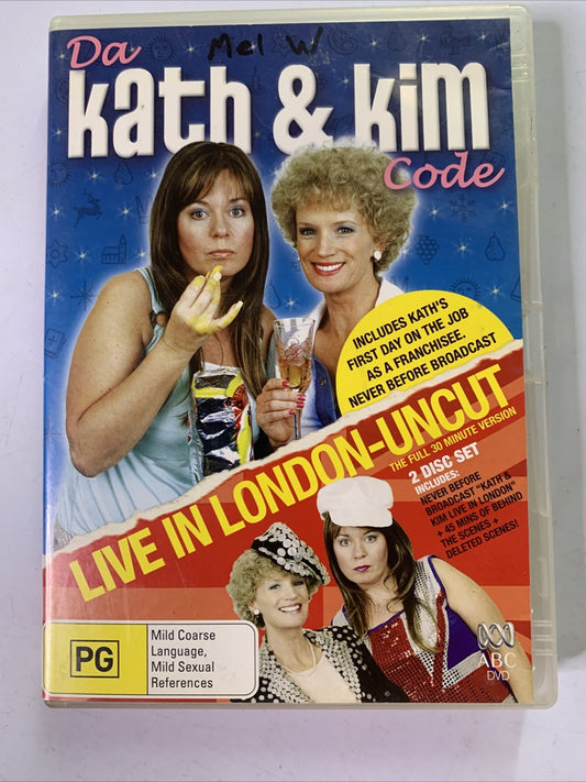Da Kath & Kim Code: Live In London Uncut (DVD, 2008, 2-Discs) Region 4