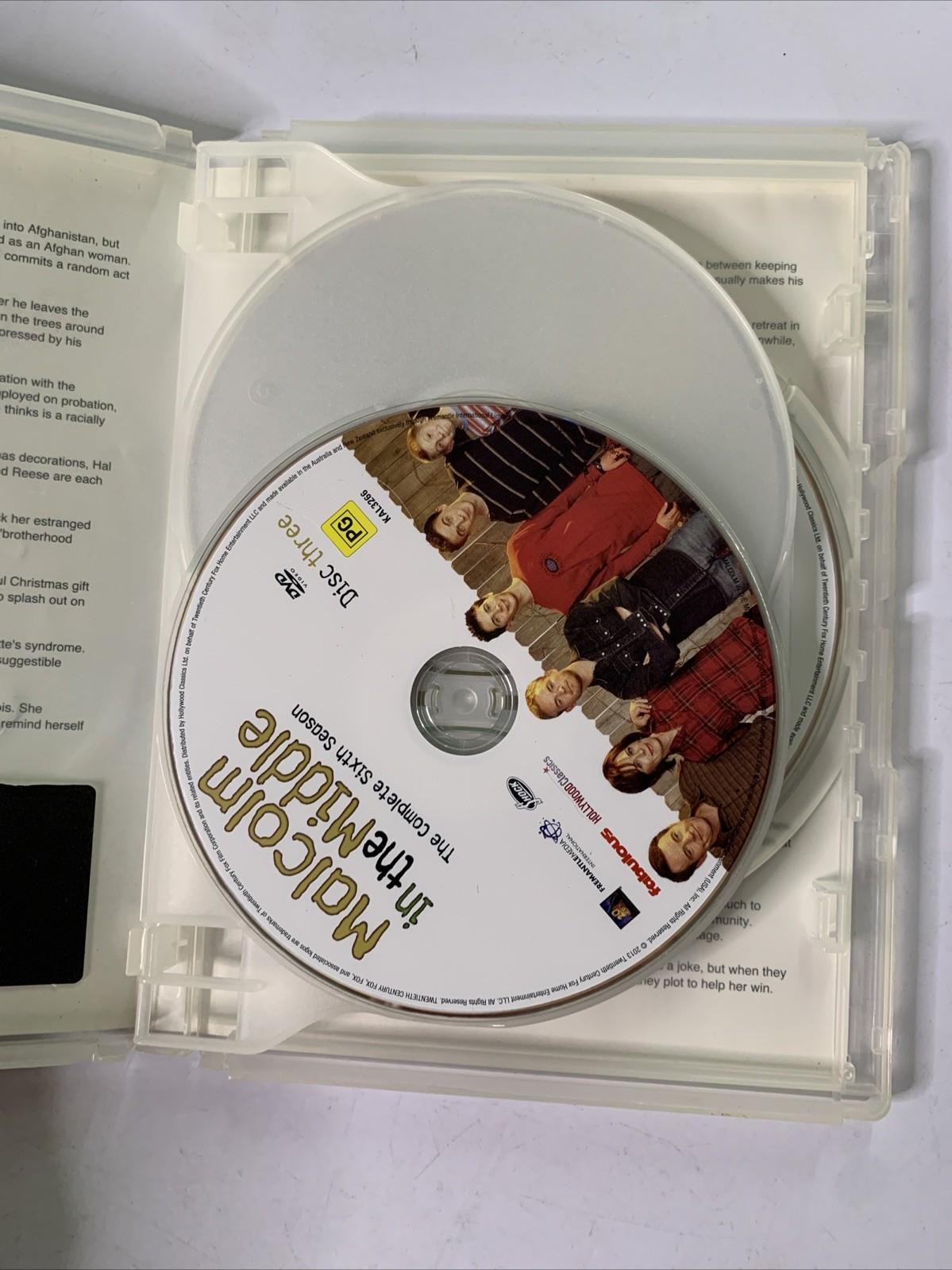 Malcolm In The Middle : The Complete Season 6 (DVD, 2005) Region 4