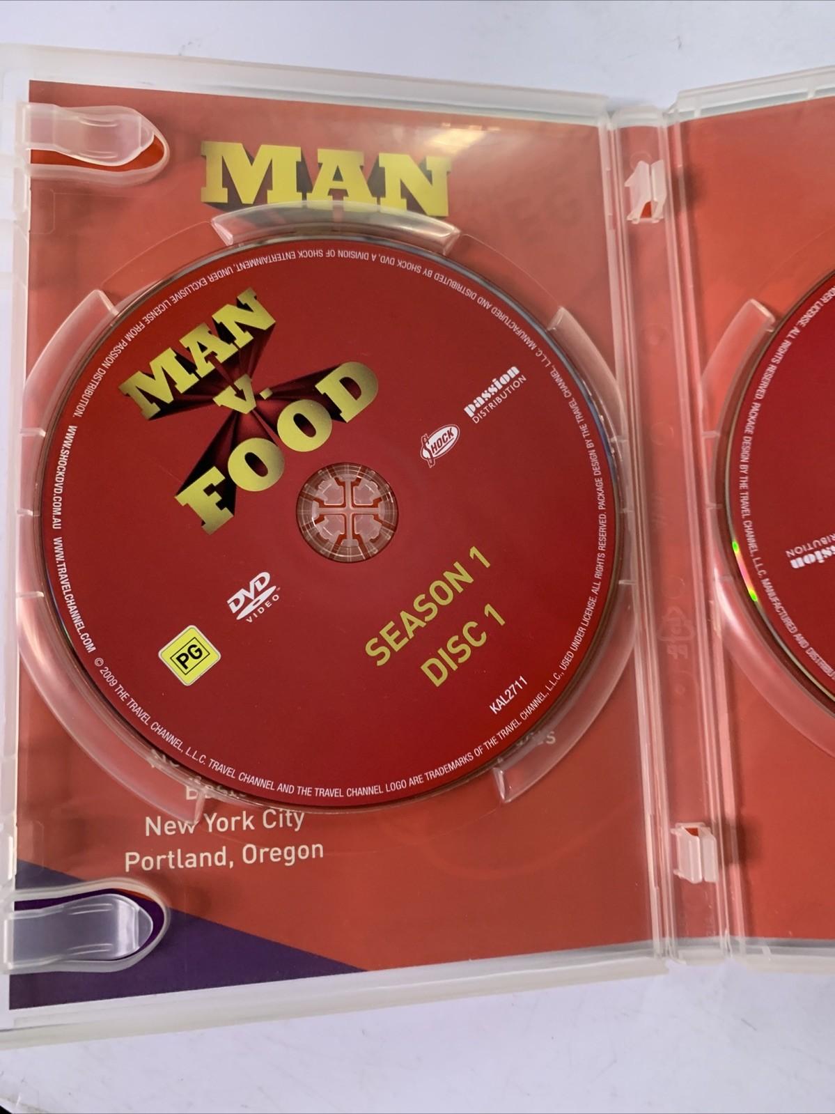 Man V Food:  Season 1  (DVD, 2010, 2-Disc Set) Adam Richman  Region 4