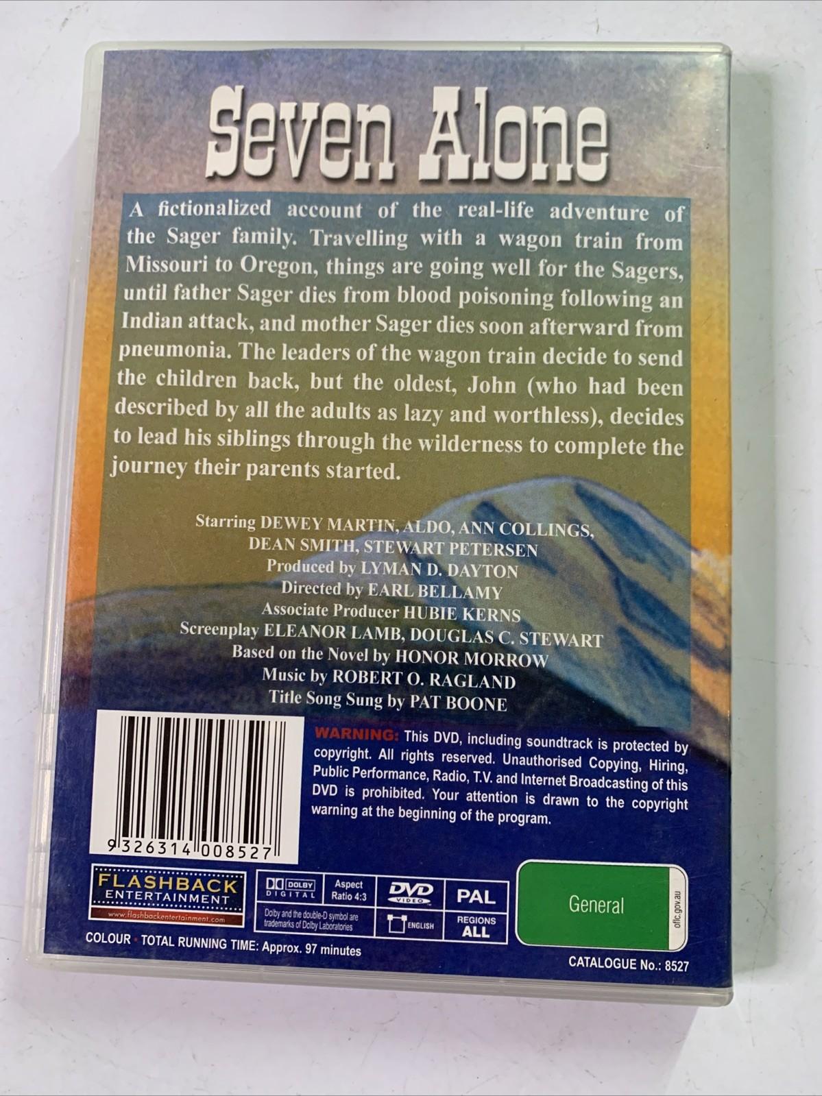 Seven Alone (DVD, 1974) True Story Dewey Martin, Ann Collings All Region