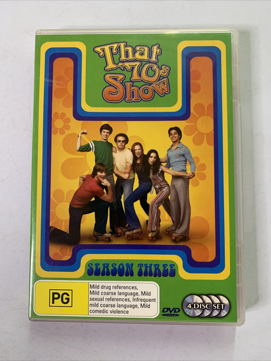 That 70's Show : Season 3 (DVD, 2000, 4-Discs) Region 4