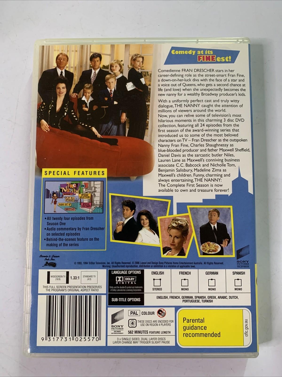 The Nanny : Season 1 (DVD, 1993) Region 4