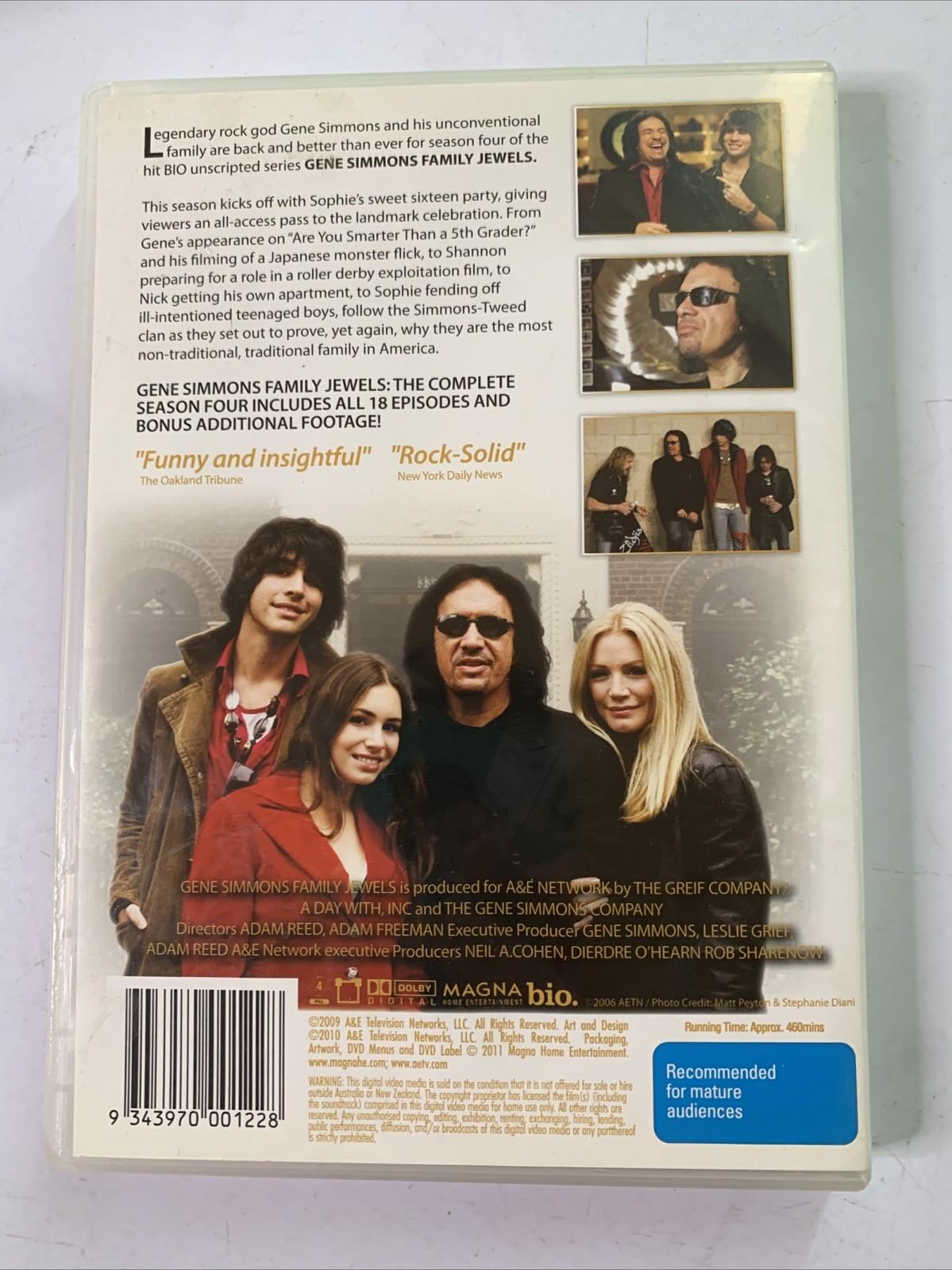 Gene Simmons Family Jewels : Season 4 (DVD, 2009) Region 4