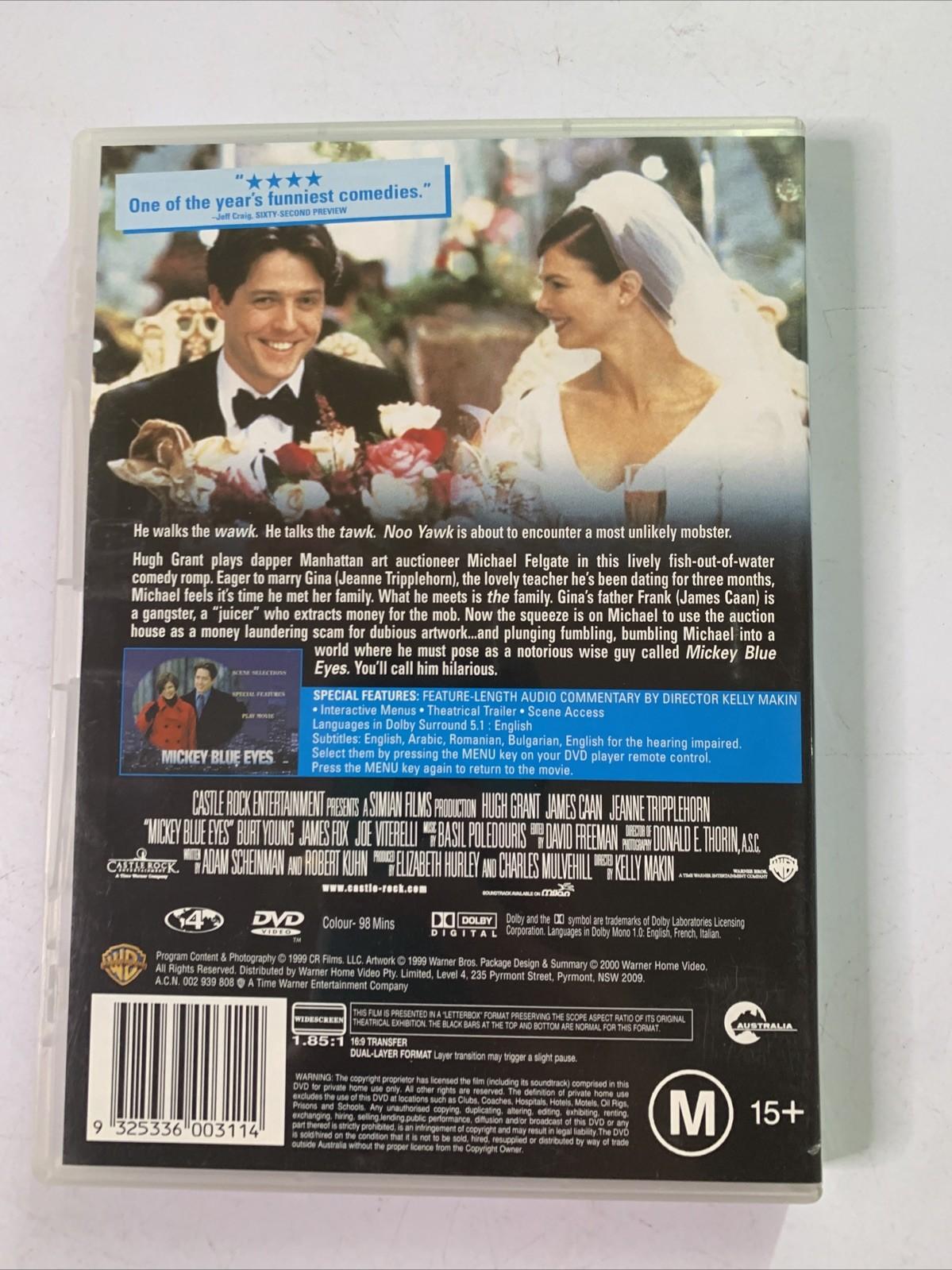 Mickey Blue Eyes (DVD, 1999) Hugh Grant, James Caan, Jeanne Tripplehorn  NEW