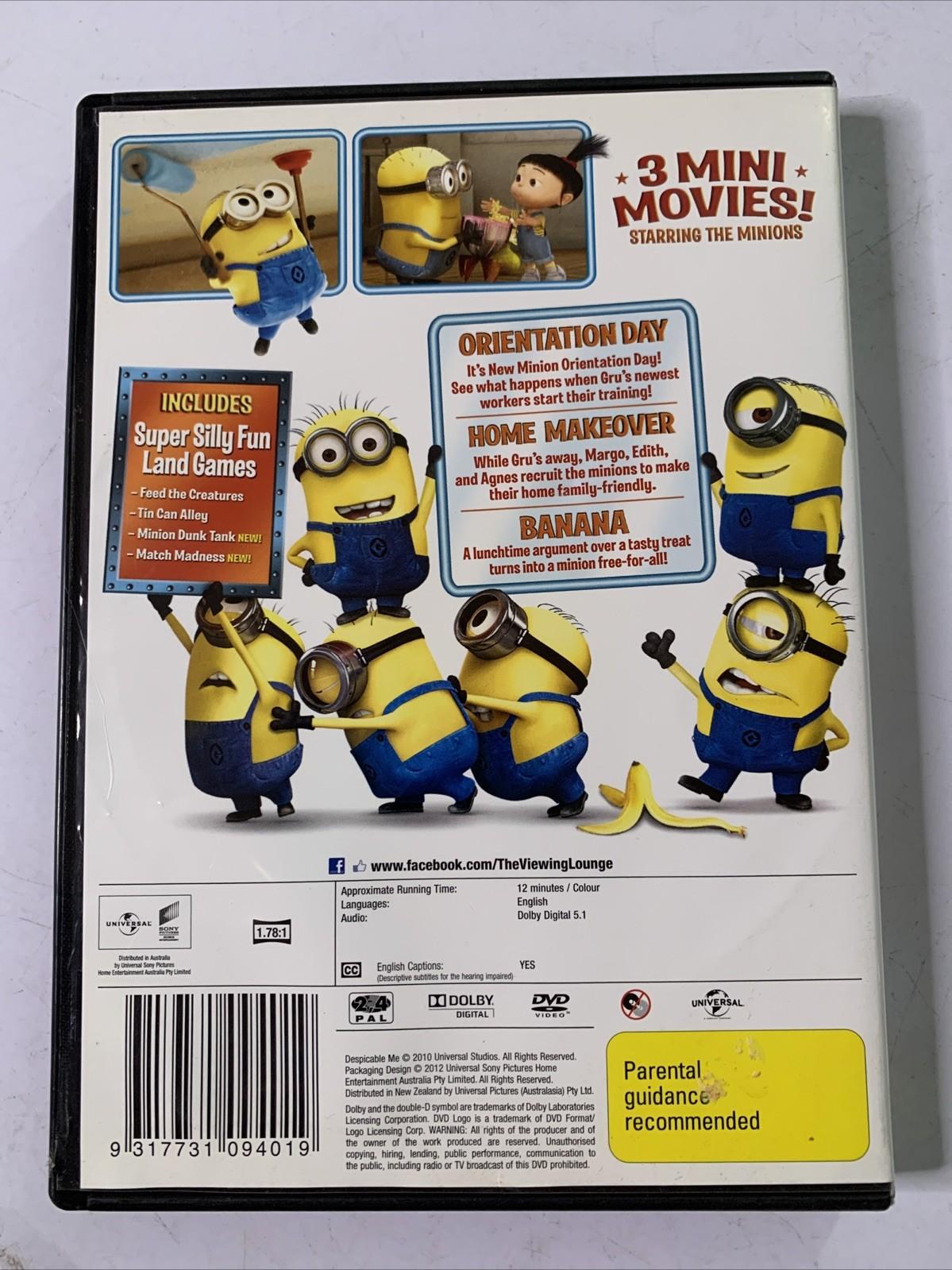 Despicable Me Presents Minion Madness (DVD, 2013) Region 4 &2