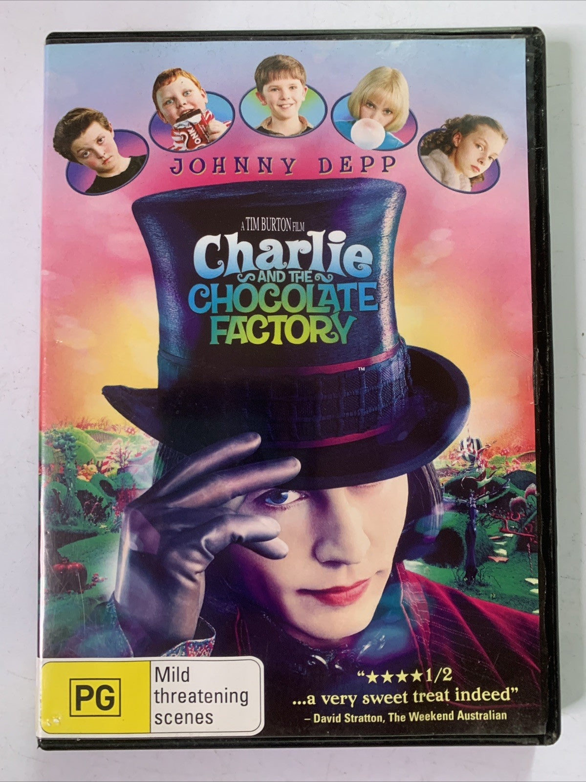 Charlie And The Chocolate Factory (DVD, 2005) Johnny Depp Region 4