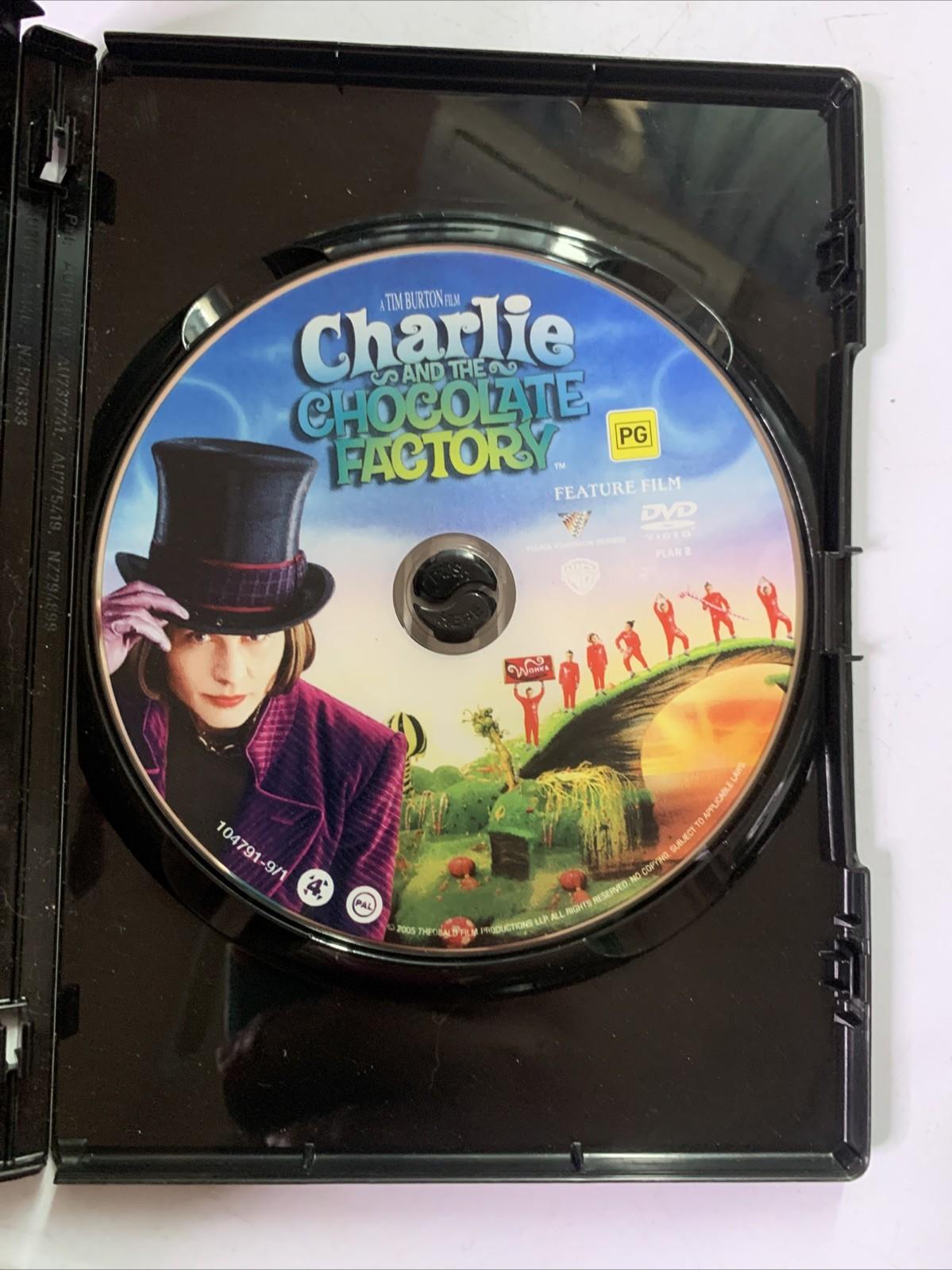 Charlie And The Chocolate Factory (DVD, 2005) Johnny Depp Region 4