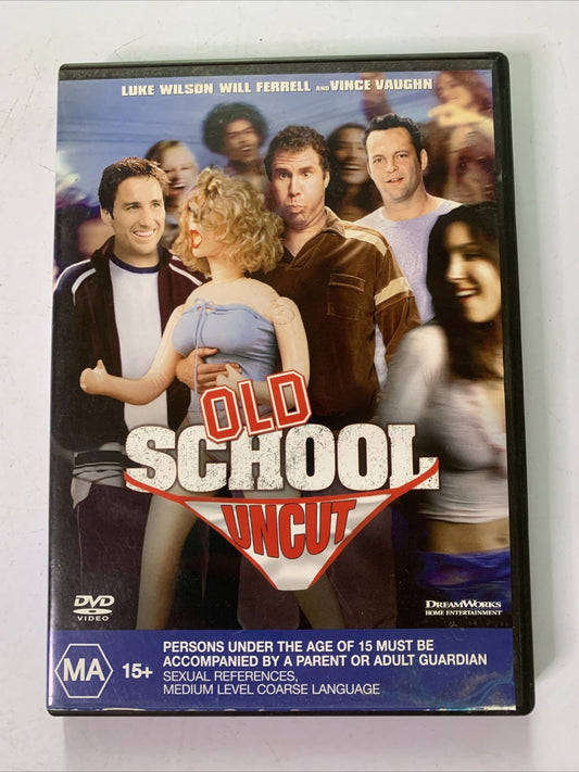 Old School Uncut (DVD, 2002) Vince Vaughn, Luke Wilson, Will Ferrell Region 4 &2