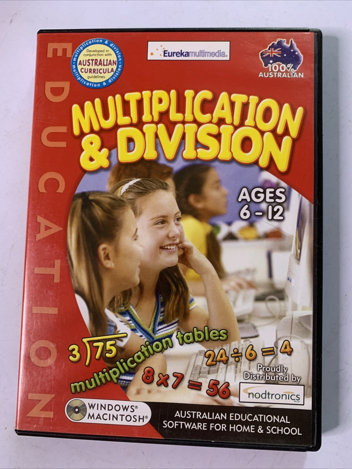 Multiplication & Division Ages 6-12 PC & MAC CD-ROM 2001 Educational Game