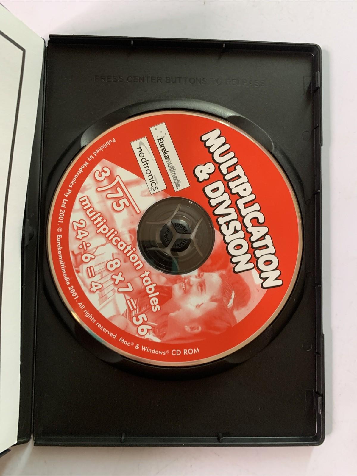 Multiplication & Division Ages 6-12 PC & MAC CD-ROM 2001 Educational Game