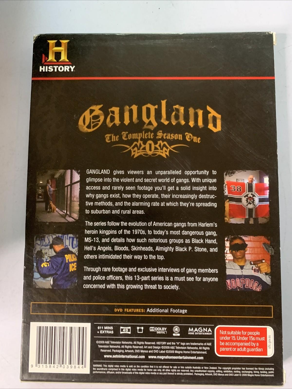 Gangland: The Complete Season 1 (DVD, 2009, 4-Discs) Region 4