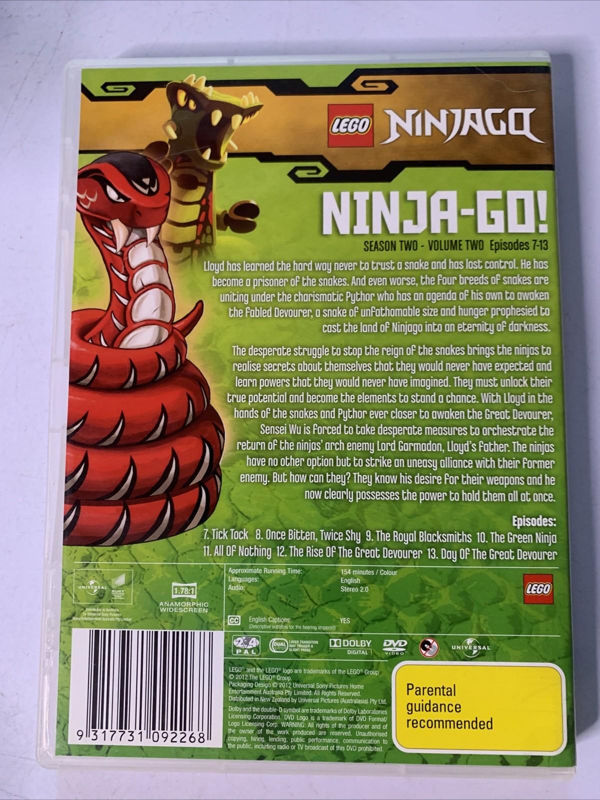 LEGO Ninjago: Masters Of Spinjitzu Series 2 Vol 2 (DVD, 2011) Region 4