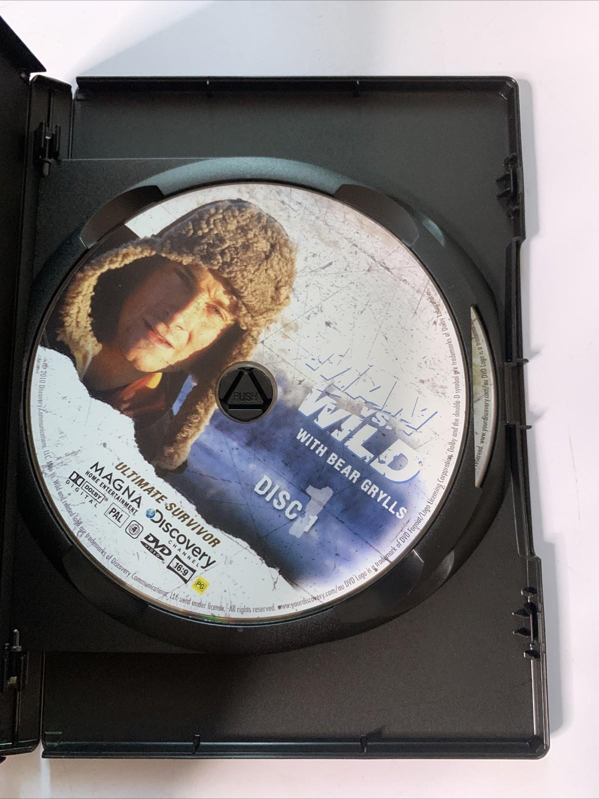 Man Vs Wild: Ultimate Survivor (DVD, 2007, 2-Disc) Bear Grylls  Region 4