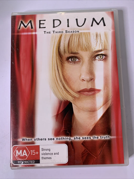 Medium : Season 3 (DVD, 2006, 6-Discs) Patricia Arquette  Region 4