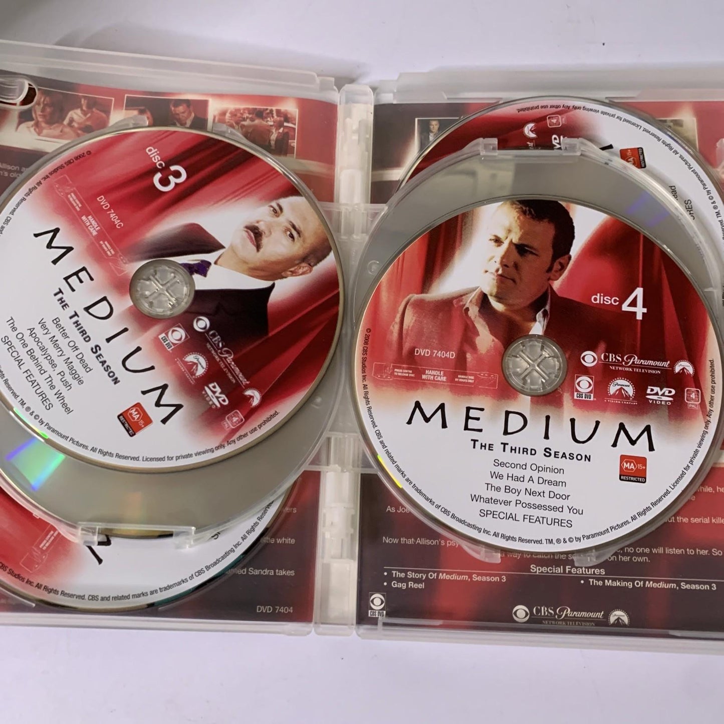 Medium : Season 3 (DVD, 2006, 6-Discs) Patricia Arquette  Region 4