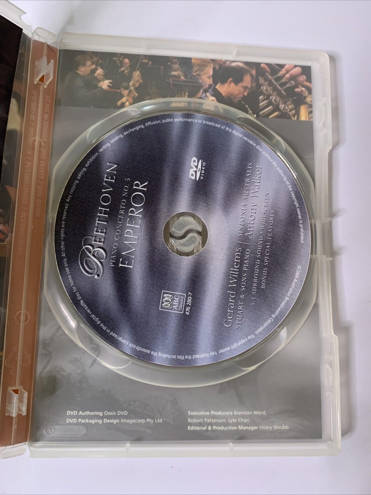 Beethoven Piano Concerto No.5 Emperor (DVD, 2004) Gerard Willems All Regions