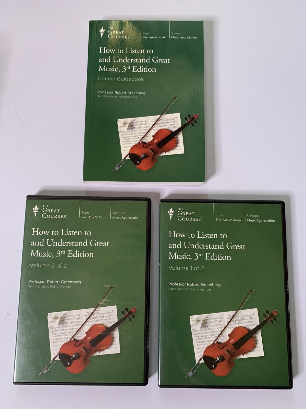 Great Courses How To Listen To And Understand Great Music 3rd Edition DVD + Book