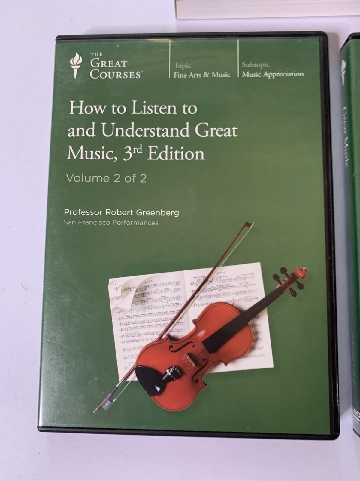 Great Courses How To Listen To And Understand Great Music 3rd Edition DVD + Book