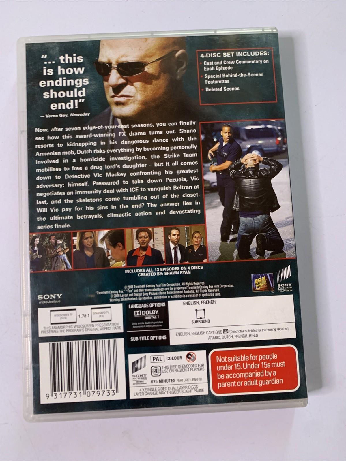 The Shield : The Complete Season 7 (DVD, 2008, 4-Discs) Region 4