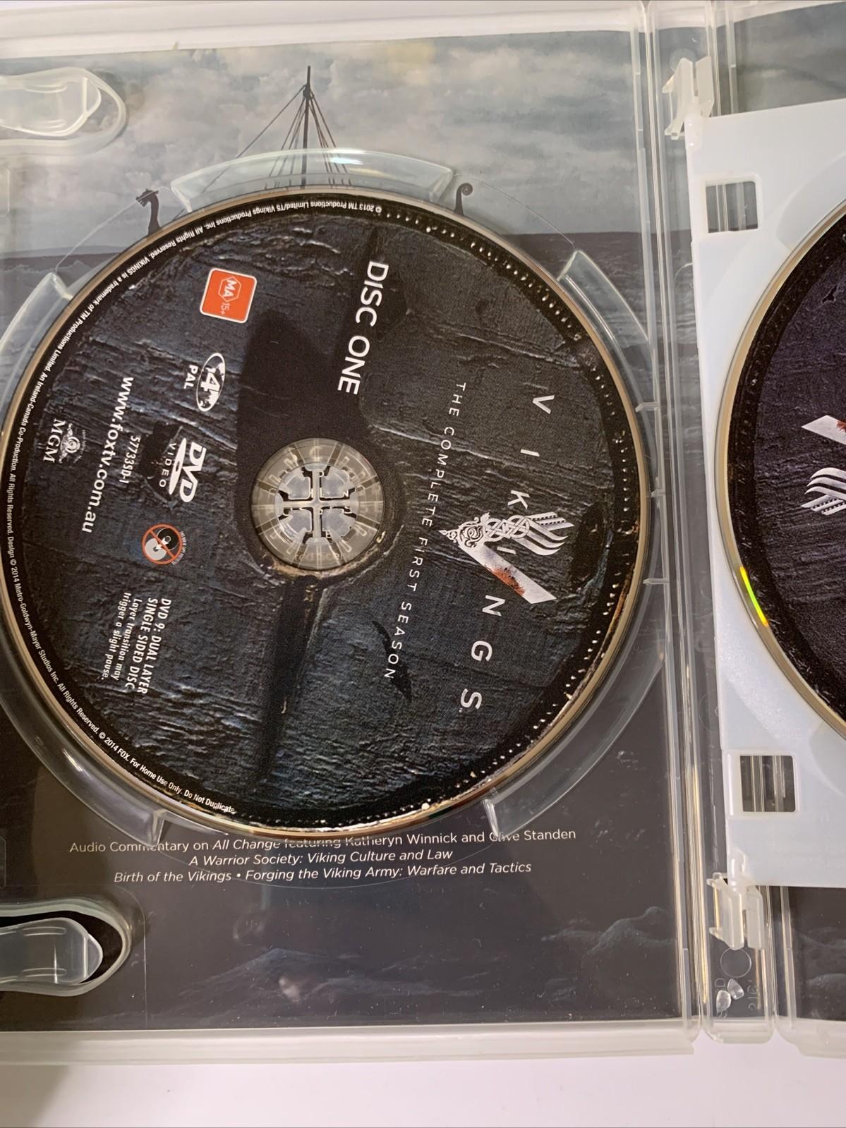 Vikings : Season 1 (DVD, 2013, 3-Discs) Region 4