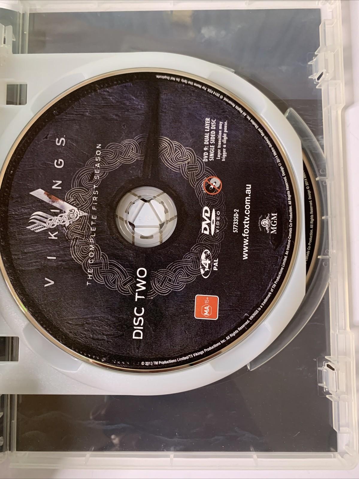 Vikings : Season 1 (DVD, 2013, 3-Discs) Region 4