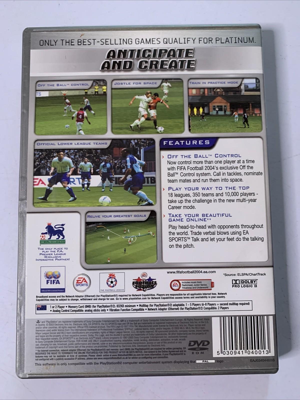 FIFA Football 2004 PS2 PlayStation 2 PAL Game