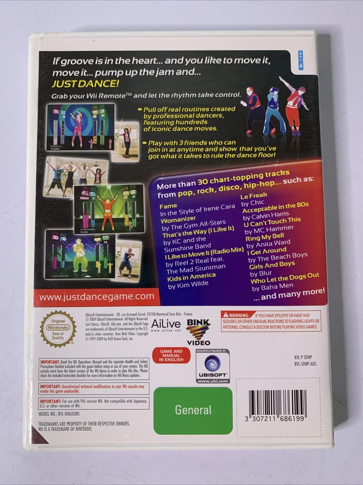 Just Dance 1 & 2 Nintendo Wii PAL Music Dancing Game Complete