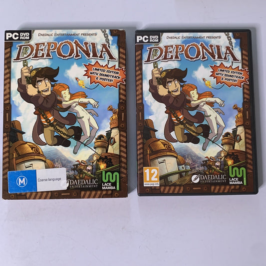 Deponia Limited Edition With Soundtrack PC Windows Game Complete