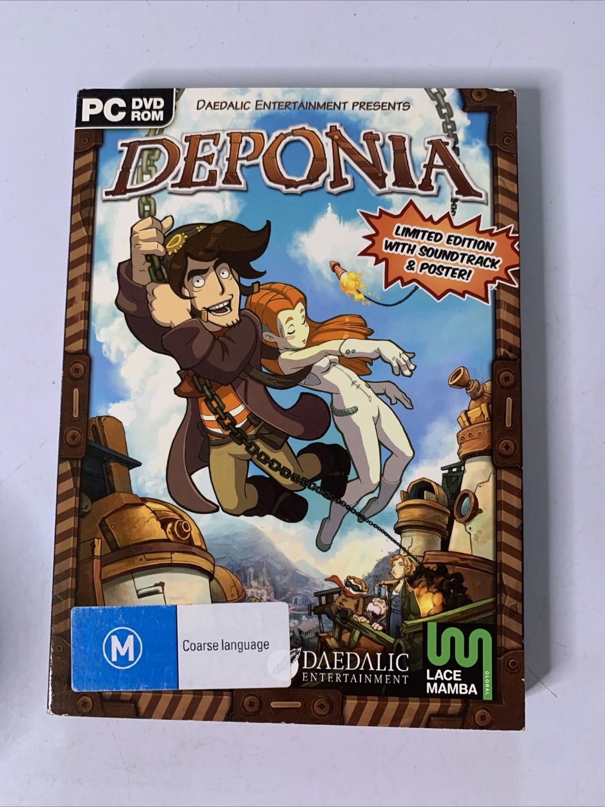 Deponia Limited Edition With Soundtrack PC Windows Game Complete