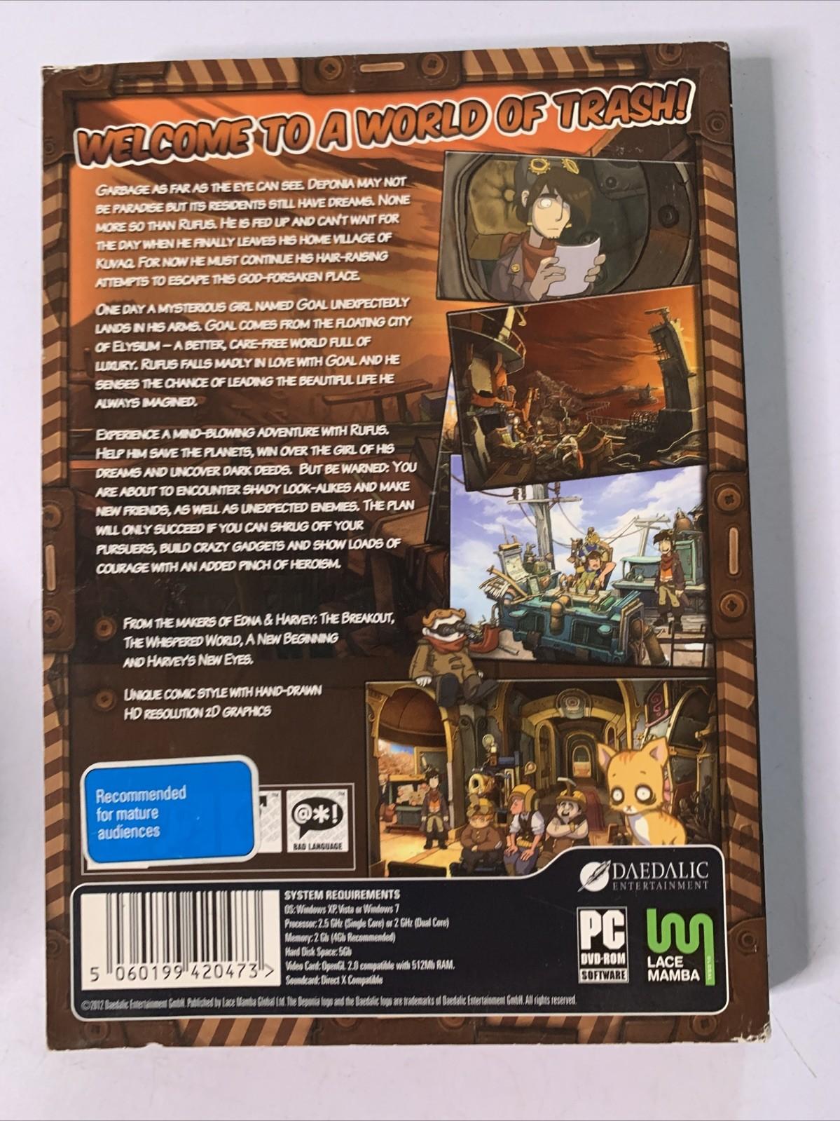 Deponia Limited Edition With Soundtrack PC Windows Game Complete