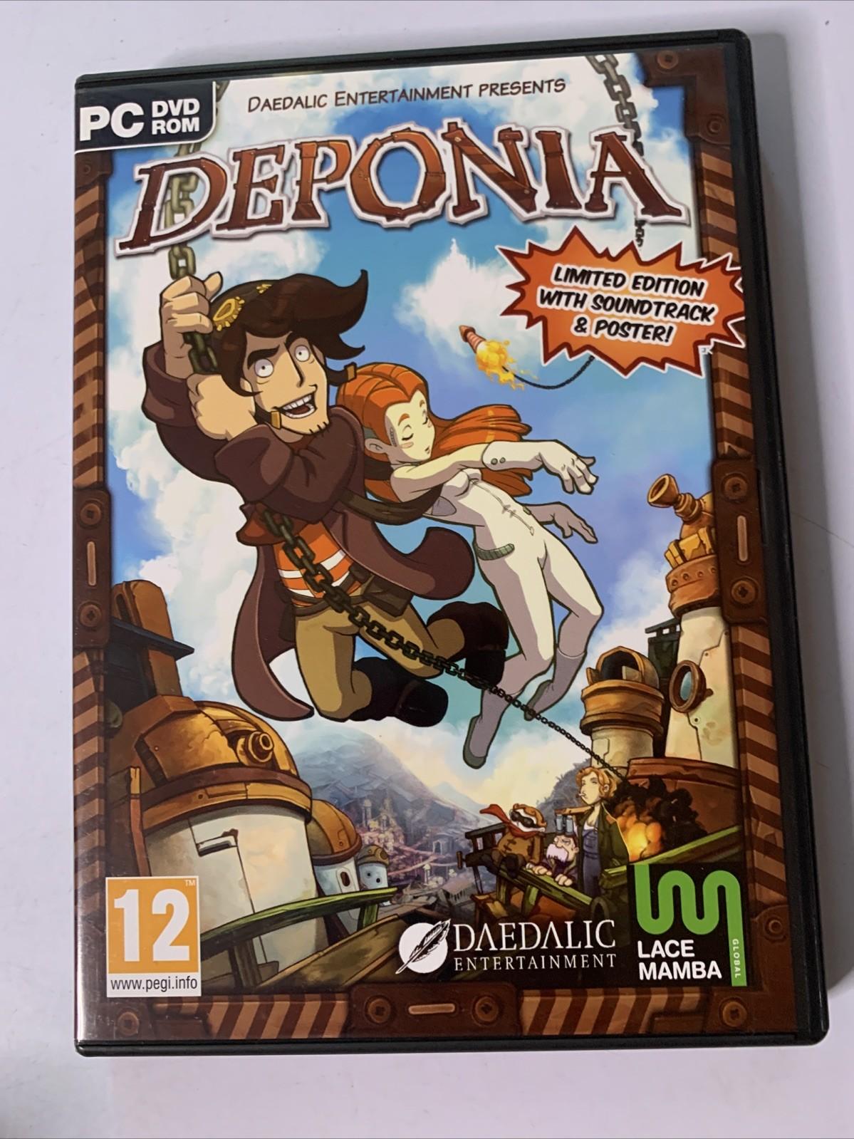 Deponia Limited Edition With Soundtrack PC Windows Game Complete