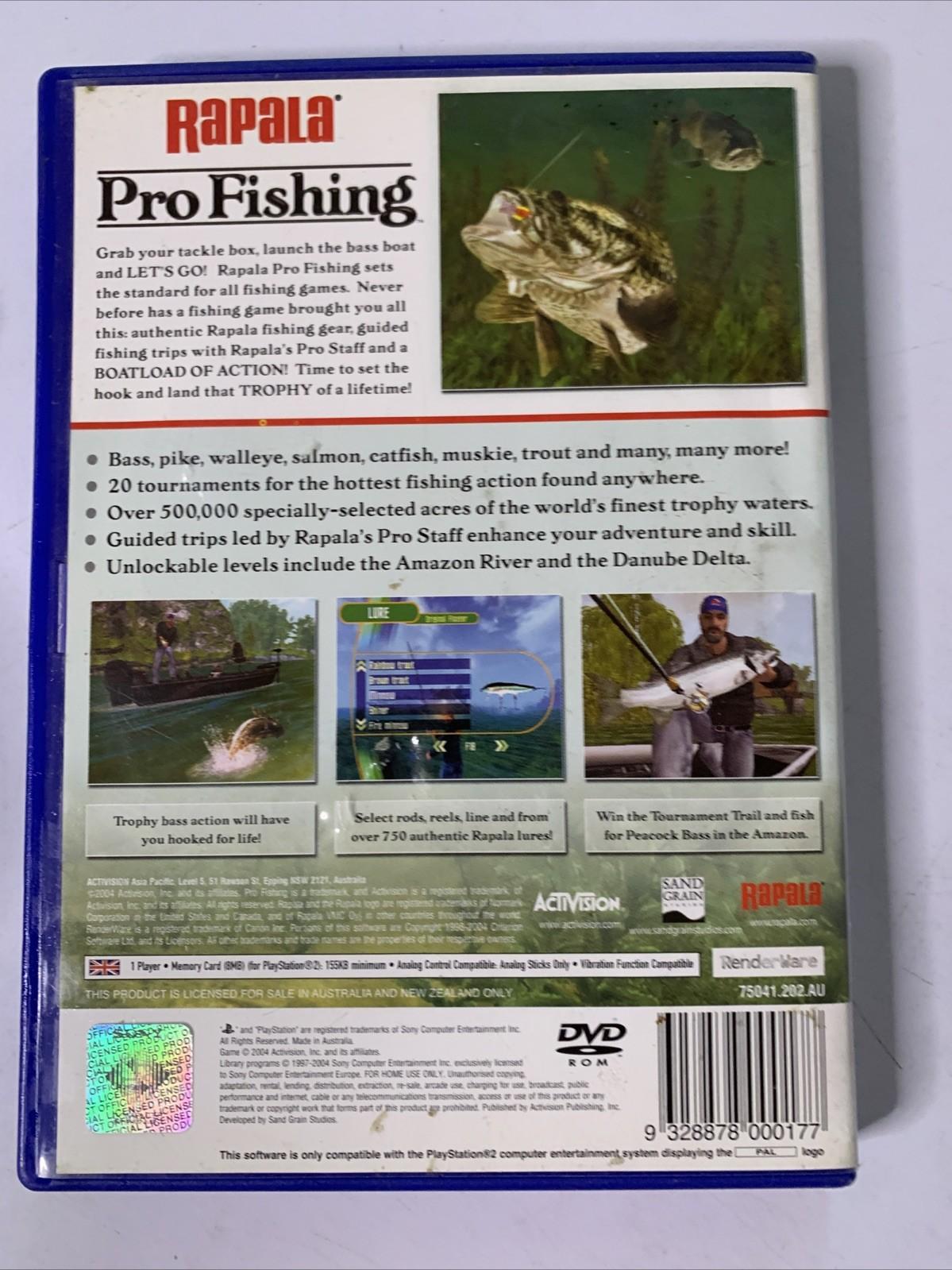 Rapala Pro Fishing PS2 Sony Playstation 2 PAL 2004 Game Complete