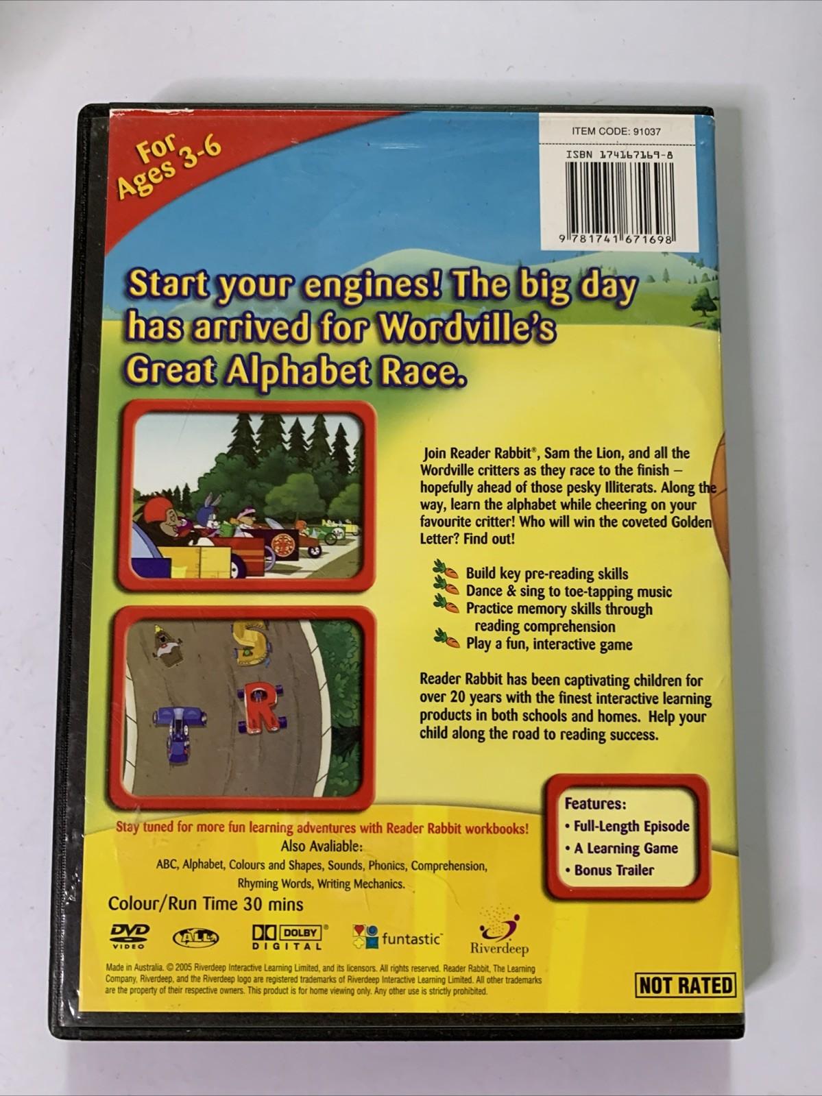 Reader Rabbit: The Great Alphabet Race (DVD) Educational Animation All Regions