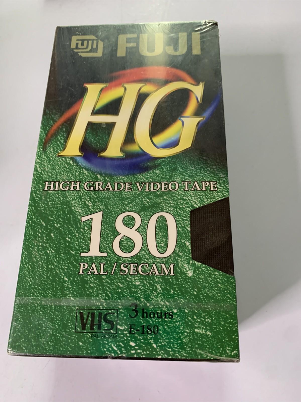 3x FUJI High Grade VHS Video Cassette Tape Blank 180mins BRAND NEW Sealed