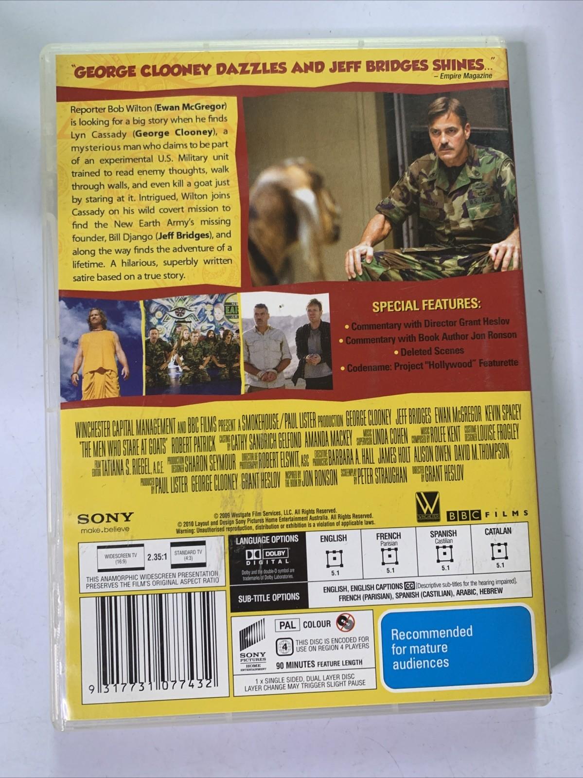 The Men Who Stare At Goats (DVD, 2009) George Clooney, Ewan McGregor Region 4